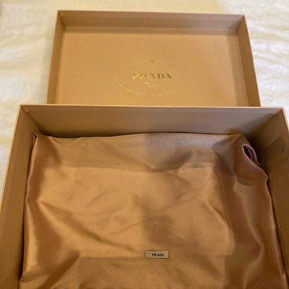 Prada Gold Peep Toe Heels - Picture 7 of 10